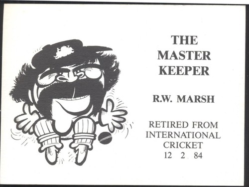 Modern cricket postcard - modern, the