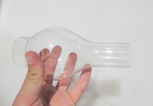 Vintage glass chimney shade - chimney,