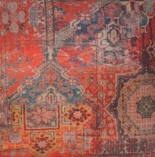 Ethnic Rug Cotton Fabric Kilim