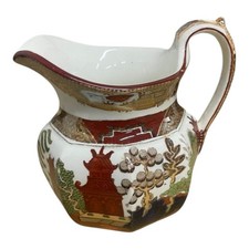 Wedgewood Willow Pattern Large Coloured Jug  1927 C2985 Pottery Collectable