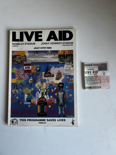 Live aid ticket concert - live, +