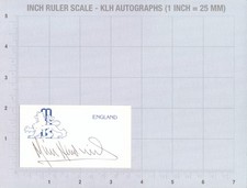 Mike Hendrick Hand Signed