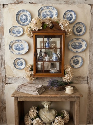 Vintage wooden wall display - vintage,