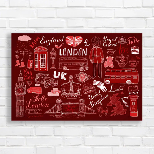 London city doodles tower - city,