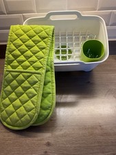 Joseph Joseph Wash And Drain With Rack Unused And Green Oven Gloves Display Only