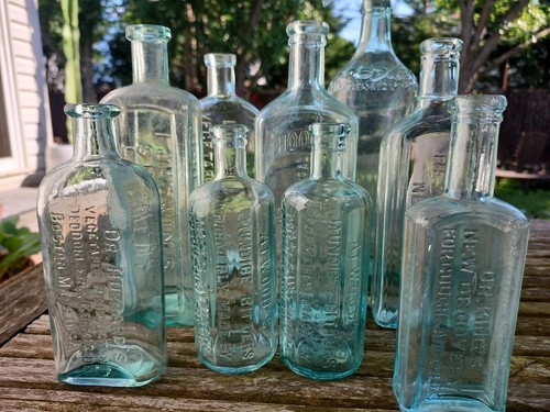 Lot antique aqua blue - lot,