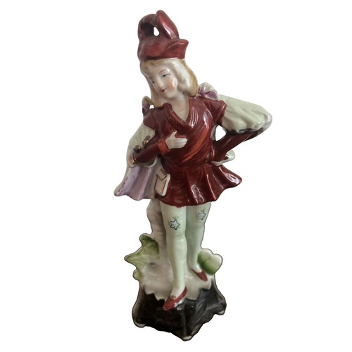 Vintage porcelain jester - vintage,