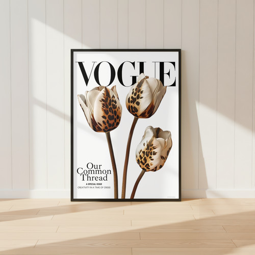Luxury leopard tulip wall - luxury,
