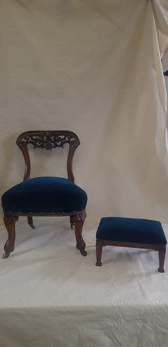 Antique nursing chair with - antique,