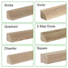 Solid Oak Floor Beading  I  3.0m  I  Corner Edge Bead  I  15mm, 19mm, 22mm