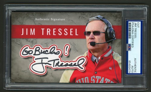 Jim tressel signed cut - signed,