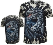 New Mens Dragon Skull Castle