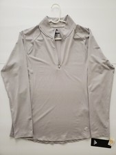 ADIDAS  Womens Large 1/4 Zip Element Pullover BNT t shirt GOLF LAST ACT 