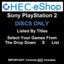 Sony PlayStation 2 PS2 Discs ONLY Select Your Games from Drop Down S List