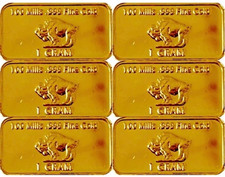 (6) 1 Gram - Gold Buffalo