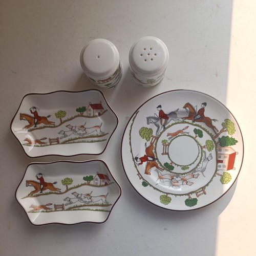 Coalport hunting scene - hunting, &