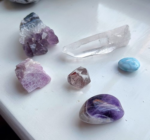 Crystal bundle lemurian - bundle-,