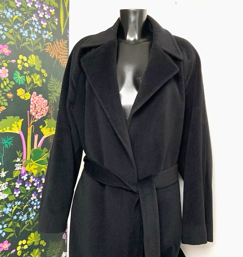 Vtg jaeger black angora wool - jaeger,