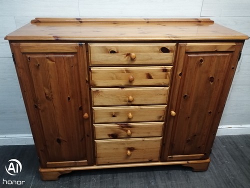 Ducal pine combi wardrobe ref - ducal,