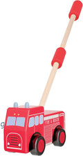 Fire Engine Wooden Push Along