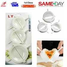 3 Pcs Dumpling Mould Dough Mold Set Press Meat Pie Pastry Maker Samosa Empanada
