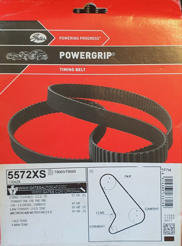 Gates timing belt 5572xs - gates, 5572xs,