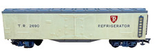 Tri-ang R129 Refrigerator Wagon – OO Gauge Cream Van with Ladders & Logo (VG)