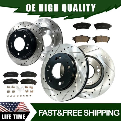 8pc front rear - &, drilled
