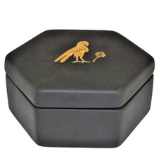 Wedgwood Black Basalt and Gold