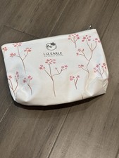 Liz Earle zipped toiletry/make-up bag, new, c. 25cm x 20cm, pink flowers design