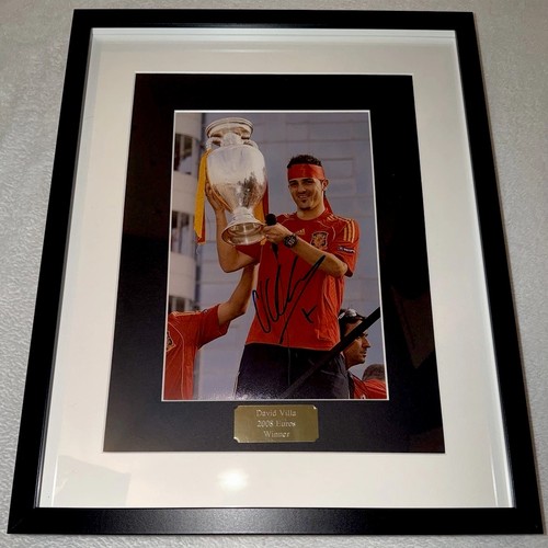 David villa hand signed framed - hand,