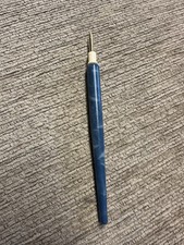 Vintage calligraphy pen blue