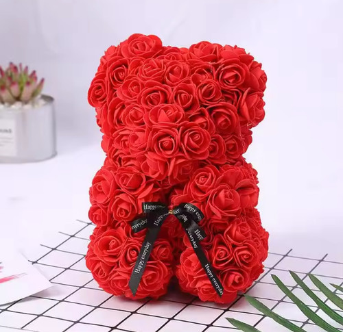 25cm artificial teddy rose - 25cm,