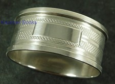 Vintage Sterling Silver Napkin Serviette Ring & 1935 Jubilee Hallmark H Griffith