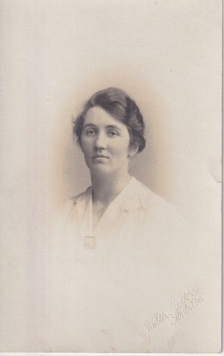 Postcard c1910 woman - rp,