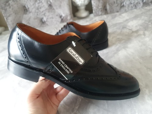 Savile row black brogue oxford - row,