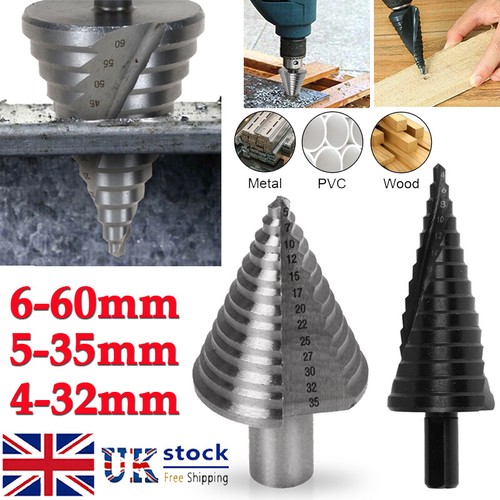 60mm hss spiral step cone - 6-60mm,