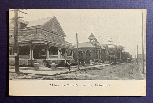 C1910 telford main street - street, &