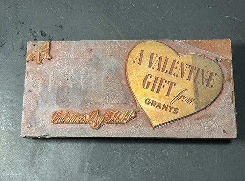 Antique letterpress copper - antique,