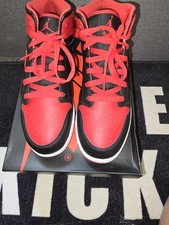 Nike Air Jordan 1 Mid GS Alternate Bred Red & Black SIZE 6