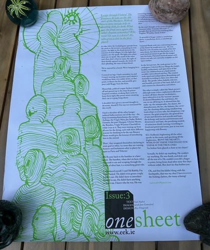 Onesheet issue broadside art - onesheet,