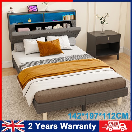 4ft6 double bed frame with - double,