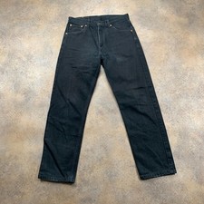 Vintage LEVI'S 521 Jeans Mens (30 Inch Waist) (29 Inch Leg) Regular Fit Black