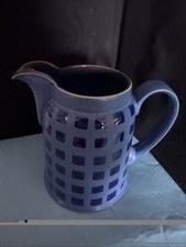1 Blue Denby Reflex Large Jug Blue In Excellent Condition 18cm Tall