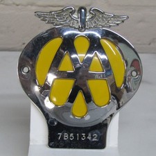 VINTAGE ORIGINAL AA CAR BADGE