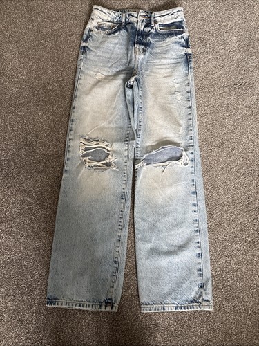 Light denim ripped jeans - denim,