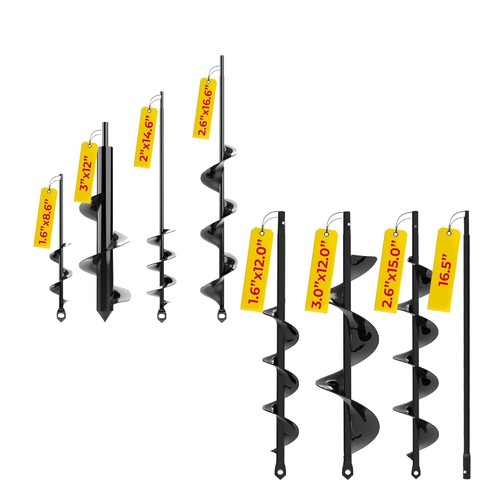 Planting auger spiral hole - spiral,