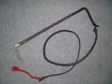 Antique Ladies SWAINE ADENEY Fox Hunting Whip & Lash Hallmarked 9 CT GOLD  1929