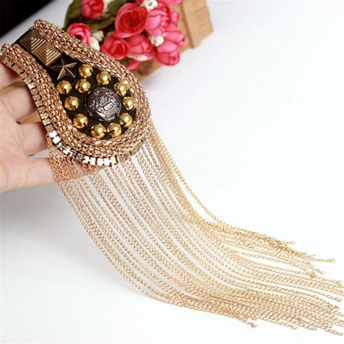 Long tassel chain blazer - long,