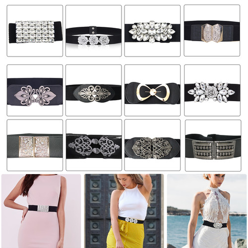 Women ladies wide fashion - wide, belt